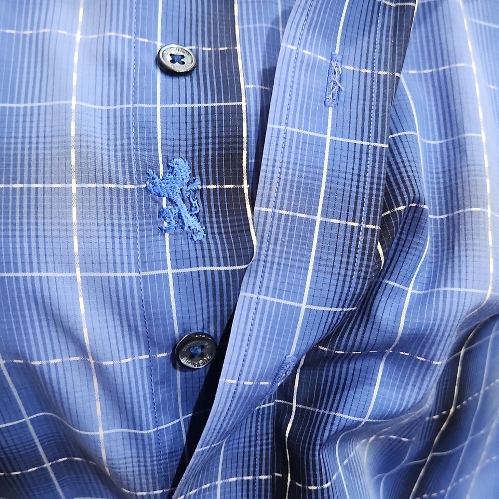 Bugatchi Mens Button Down Shaped Fit Size Medium - Picture 4 of 5